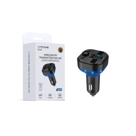 Transmisor FM Bluetooth y Cargador de Coche - WL03