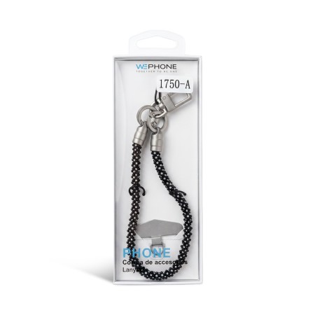 Correa de Mano de Silicona con Perlas y Diamantes | WePhone