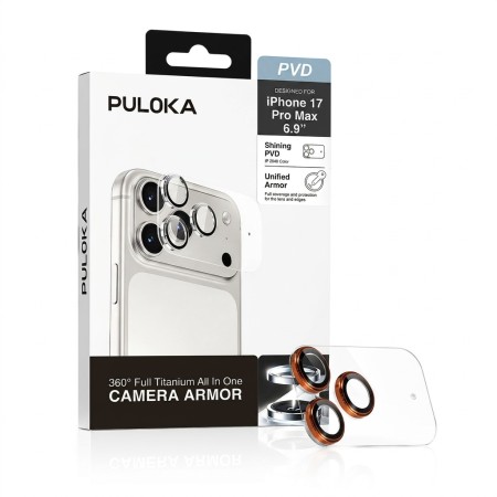 Protector Cámara Puloka All-In-One Titanium iPhone | Mayorista