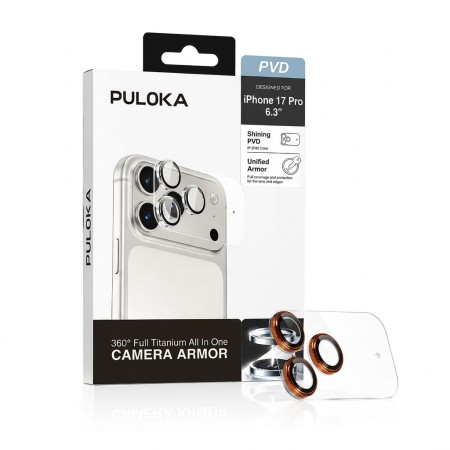 Protector Cámara Puloka All-In-One Titanium iPhone 17 Pro | Mayorista