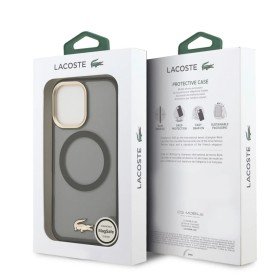 Venta al por Mayor de Funda Lacoste iPhone 17 Pro Max Mate y Negro | MagSafe
