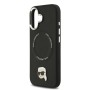 Venta al por Mayor Funda Karl Lagerfeld iPhone 17 Negra | K&C Pins y MagSafe