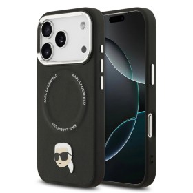 Venta al por Mayor Funda Karl Lagerfeld iPhone 17 Pro Negra | K&C Pins y MagSafe
