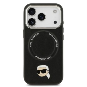 Venta al por Mayor Funda Karl Lagerfeld iPhone 17 Pro Max Negra | K&C Pins y MagSafe