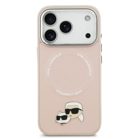 Venta al por Mayor Funda Karl Lagerfeld iPhone 17 Pro Rosa | K&C Pins y MagSafe