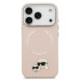 Venta al por Mayor Funda Karl Lagerfeld iPhone 17 Pro Rosa | K&C Pins y MagSafe