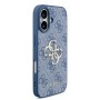 Venta al por Mayor Funda Guess iPhone 17 Azul | Correa Perlas y Logo Metálico