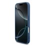Venta al por Mayor Funda Guess iPhone 17 Azul | Correa Perlas y Logo Metálico