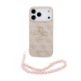 Funda Guess iPhone 17 Pro Rosa | Correa Perlas y Logo Metálico | Mayorista