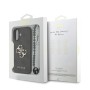 Funda Guess iPhone 17 Negro | Correa Perlas y Logo Metálico | Mayorista