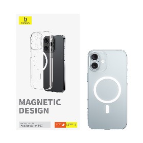 Funda Baseus Crystal Series iPhone 16 MagSafe Clear | Mayorista