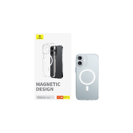 Funda Baseus Crystal Series iPhone 16 MagSafe Clear | Mayorista