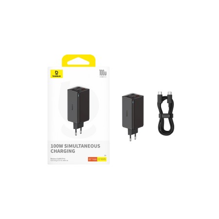 Cargador Baseus GaN6 Pro 100W 2C+2U Al Por Mayor