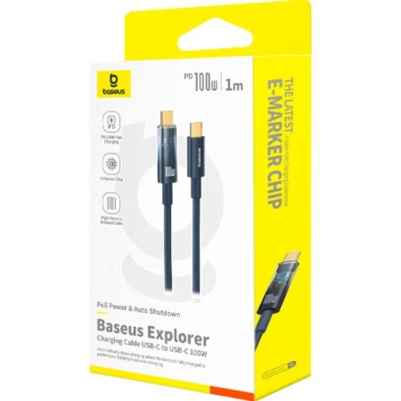 Baseus Explorer Cable USB-C a USB-C 100W 1m | Mayorista