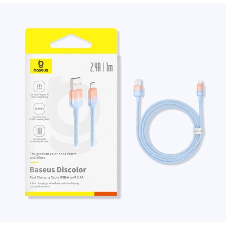 Baseus Discolor Cable USB a Lightning 2.4A | Mayorista