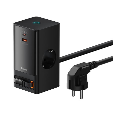Baseus Regleta PowerCombo 65W USB y Cable Retráctil | Mayorista