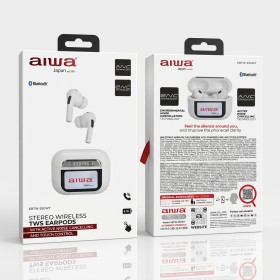 Auriculares Aiwa EBTW-350WT Blanco al por Mayor | TWS ANC Bluetooth 5.4