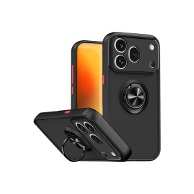 Funda Mate con Anillo para Honor 600 Pro color Negro