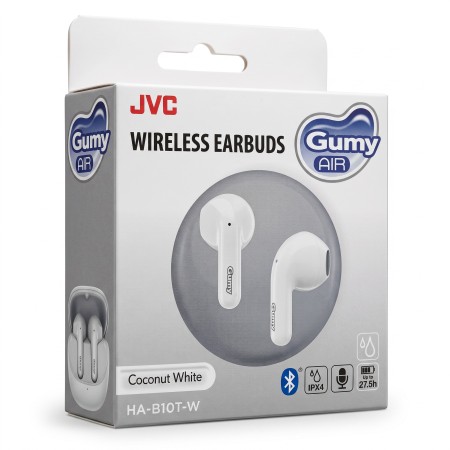 JVC Gumy Air HA-B10T-B Coconut White al por Mayor | TWS Bluetooth 5.4