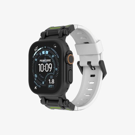 Correa Peakzooc FKM Glow Blanco Apple Watch Ultra | Mayorista