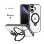 Funda Transparente con Anillo Soporte iPhone 17 · Bumper Antigolpes | Wephone Mayorista
