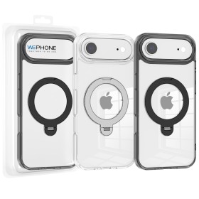 Funda Transparente con Anillo Soporte iPhone 17Air · Bumper Antigolpes | Wephone Mayorista