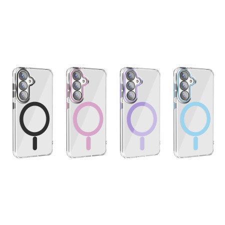 Funda Magsafe Transparente Cubre Camara de Colores Samsung S26 FE | Wephone Mayorista