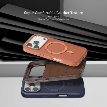 Funda de Cuero MagSafe Business iPhone 18 Pro Max· PULOKA