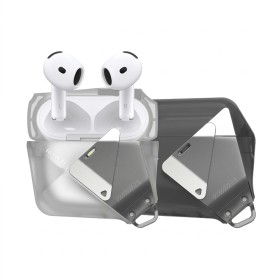 Funda Aulumu A29 AirPods 4 Blanco Translúcido | Mayorista
