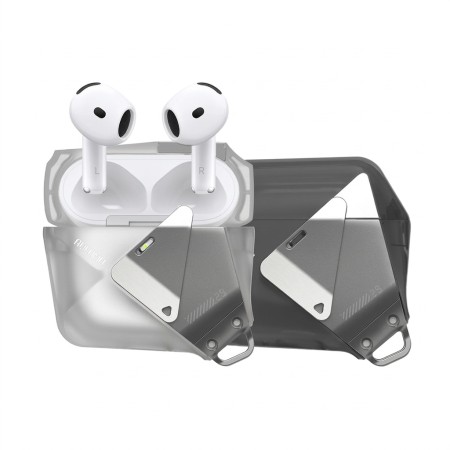 Funda Aulumu A29 AirPods 4 Blanco Translúcido | Mayorista