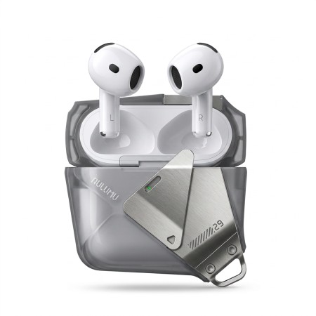 Funda Aulumu A29 AirPods 4 Gris Translúcido | Mayorista