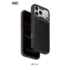 Funda HDD MagSafe Cuero PU y marco Metalico iPhone 18 Pro/ 17 Pro | Mayorista