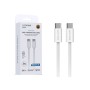Cable C a C 60W 1m WePhone WD103 Gris Blanco