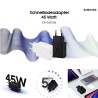 Cargador de Pared Samsung 45W EP-T4511NWEGEU Blanco | Mayorista