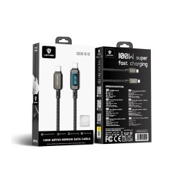Cable USB-C a USB-C 100W Abyss Mirror Lenyes LC570 | Mayorista