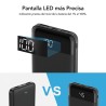 Power Bank Ultra Slim 10000mAh Charmast Negro | Mayorista
