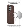 Puloka Funda de cuero empresarial para Samsung S25 Ultra