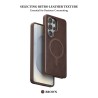 Puloka Funda de cuero empresarial para Samsung S25 Ultra