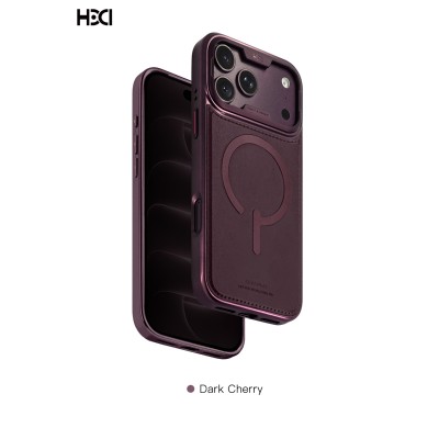 Funda HDD MagSafe Cuero PU y marco Metalico iPhone 18 Pro Max/17 Pro Max | Mayorista