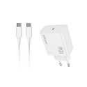 Cargador Pared WePhone WA84 GaN 65W Kit C-C Blanco | Mayorista