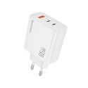Cargador Pared WePhone WA92 GaN 65W A+C+C Blanco | Mayorista