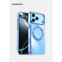 Funda Easoncase PC semi transparente con borde metálicos con Soporte iPhone 18 Pro Max | Mayorista