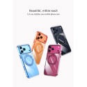 Funda Easoncase PC semi transparente con borde metálicos con Soporte iPhone 18 Pro Max | Mayorista