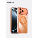 Funda Easoncase PC semi transparente con borde metálicos con Soporte iPhone 18 Pro | Mayorista