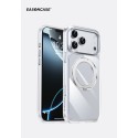 Funda Easoncase PC semi transparente con borde metálicos con Soporte iPhone 18 Pro | Mayorista