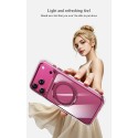 Funda Easoncase PC semi transparente con borde metálicos con Soporte iPhone 18 Pro | Mayorista