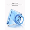 Funda Easoncase PC semi transparente con borde metálicos con Soporte iPhone 18 Pro | Mayorista