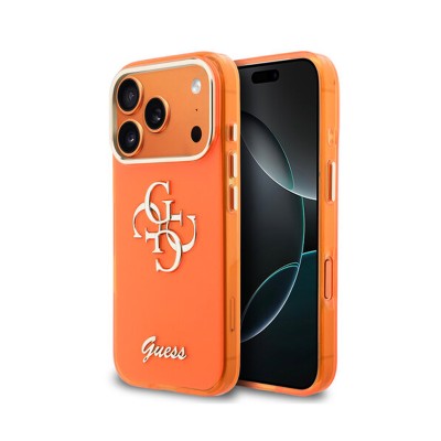 Funda Guess 4G Logo Metalizado iPhone 17 Pro / 18 Pro Naranja