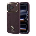 Funda Guess MagSafe Hardcase iPhone 18/17 Pro Peony 4G Bordeaux