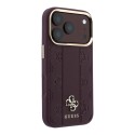 Funda Guess MagSafe Hardcase iPhone 18/17 Pro Peony 4G Bordeaux